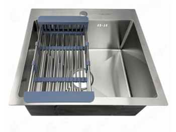 Мойка встраиваемая FABIA PROFI,50*50см,глуб.200мм+сифон+корзина